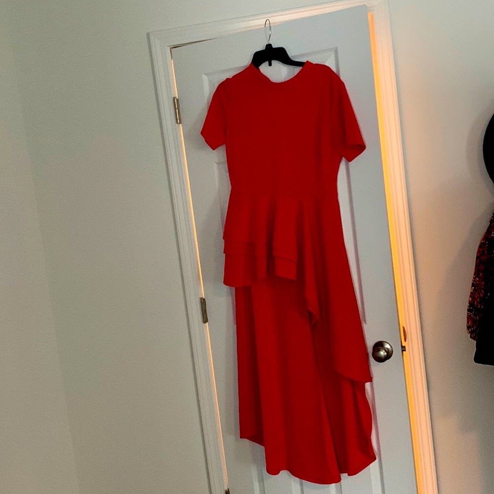Long shirt would be cute with pleather pants.  Never worn